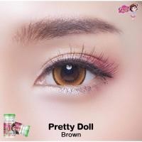 ราคา คอนแทคเลนส์แฟชั่น Pretty Doll รุ่น Pretty Doll Brown (7750282148)