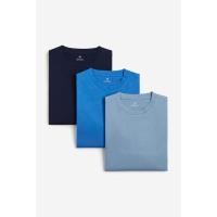 ราคา H&M(เอชแอนด์เอ็ม) เสื้อผ้ายืดทรงพอดีตัวแพ็ก 3 ตัว ผู้ชาย 0890930_2 (25522808544)