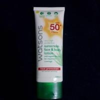 ราคา Watson sunscreen face & body lotion (1224253307)