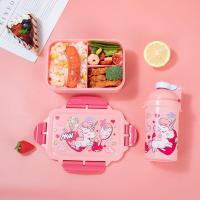 ราคา [พร้อมส่ง]2 in 1 กล่องข้าวน่ารักรูปหมี อุ่นไมโครเวฟได้ กล่องใส่อาหาร กล่องอาหารกลางวัน พร้อมช้อนส้อม ชมพู Pink (17082159373)
