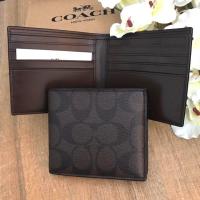 ราคา กระเป๋าสตางค์ผู้ชายโค้ช COACH ลายซี ของเเท้จากอเมริกา เเถมกล่องเเบรนด์ฟรี (5518590408)