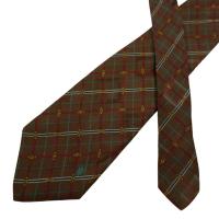 ราคา เนคไท Celine Silk Brown Check italy เนคไทแบรนด์เนม ของแท้ (43860654684)