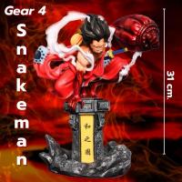 ราคา One piece โมเดลวันพีช อนิเมะชื่อดัง โมเดลเทียบ โมเดลลูฟี่เกียร์ 4 สเนคแมน หมัดคิงคอบบ้า โมเดลมีความสูงขนาด 31cm. (19753353777)