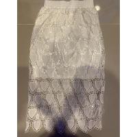 ราคา กระโปรงลูกไม้สีขาว เอวยางยืด (8332512657)