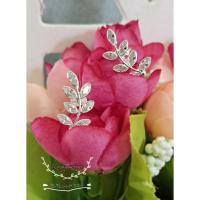 ราคา ต่างหู ใบมะกอก ประดับเพชร เงินแท้ มีจ่ายปลายทาง (964410736)