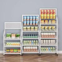 ราคา ชั้นวางสินค้า ชั้นวางขนมร้านค้า ชั้นวางขนมมินิมอล ชั้นวางของร้านค้า ชั้นวางของมีล้อ ฟรีตะขอ 15 อัน (41653059484)