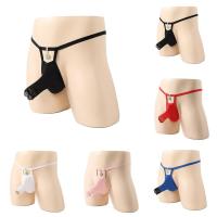 ราคา [ES]Sheer กางเกงในชายเซ็กซี่จีสตริงกางเกงทองแนวราบชุดชั้นในซีทรูลูกไม้ (27333631962)