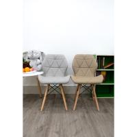 ราคา InspiredHome เก้าอี้ พนักพิงสูง สไตล์โมเดิร์น เก้าอี้พลาสติก ขาไม้บีช หุ้มผ้า พักพิงสูง (IN-230) (6635698332)
