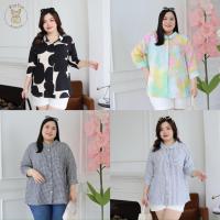 ราคา S890-0004 เสื้อเชิ้ตลินิน ตัวกว้าง ลินินแท้100% แขน 3 ส่วน สไตล์ญี่ปุ่นทรงหลวมๆ เชิ้ตลินินแท้ เชิ้ตลินินสาวอวบพลัสไซส์ (43407753559)