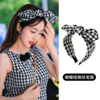 ราคา ผ้าโบว์คาดศีรษะสไตล์เกาหลี ลายสก็อต กว้าง หวาน ลดอายุ ดีไซน์หูกระต่าย (41313247011)