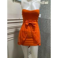 ราคา เดรสเกาะอก สีส้มแสด อก 22 ยาว 20 นิ้ว (28685053174)