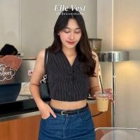 ราคา Elle Vest เสื้อกั๊ก เสื้อแขนกุด ครอป (23715197446)
