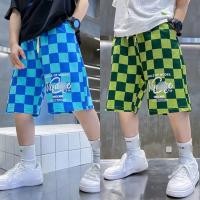 ราคา นานา ชาน - คิวบี332 (110-160) กางเกงขาสั้นผ้าสักหลาดลายสก๊อตสําหรับเด็กผู้ชายแฟชั่นเด็กระดับไฮเอนด์ (28588765785)