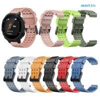 ราคา [AY] สายนาฬิกาข้อมือ ซิลิโคนนิ่ม ระบายอากาศ สีพื้น สําหรับ Garmin Forerunner 220 230 235 235lite 630 620 735 735xt (22262187481)
