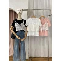 ราคา งาน 2 ชิ้น เสื้อ+สายเดี่ยวป้าย it's me basic (27204821068)