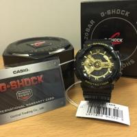 ราคา [ของใหม่] Casio G-shock นาฬิกาข้อมือผู้ชาย คาสิโอ สีดำ/ทอง สายเรซิ่น รุ่นGA-1110GB-1ADR ของแท้100% CMG (3503179501)
