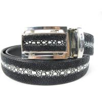ราคา เข็มขัดหนังปลากระเบนแท้ สำหรับผู้ชาย ลายปลาหนาม คุณภาพเกรดเอ / สีดำ ยาว 41 - 46 นิ้ว กว้าง 1.5 (5674474707)