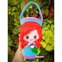 ราคา กระเป๋าแก้วเยติ นางเงือก ราคาส่ง 10 ใบ ถุงแก้วเยติ เมอร์เมด เอเรียล ถุงแก้วเยติโครเชต์ ปลอกแก้วเยติ (20409244514)