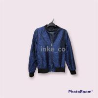 ราคา Preloved Zara man blue bomber jacket - thrift (23634284573)