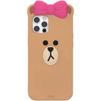 ราคา Line Friends : I Phone 12 Pro Max (Choco Silicone Case) (12536659251)