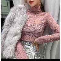 ราคา ซีทรูลูกไม้คอเต่าผ้ายืดได้ตามตัว❣️❣️❣️(สินค้าพร้อมส่งจากไทย)❣️❣️❣️ (7770432615)