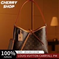 ราคา Louis Vuitton กระเป๋ารุ่น CARRYALL PM & MMผู้หญิง/กระเป๋าถือ lv bag (27677319144)