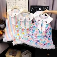 ราคา เดรสแขนกุดเด็กหญิง คอปกน่ารัก ลายเชอร์รี่ 3มิติ ผ้าเบา ระบายอากาศ ใส่สบาย [D-G-009] (40151077669)