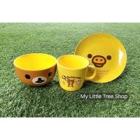 ราคา ชุดเซ็ตจานชามและแก้วน้ำเซรามิคลายริลัคคุมะ (27160602599)