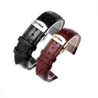 ราคา สายนาฬิกาข้อมือ สายหนังวัวแท้ หัวเข็มขัดผีเสื้อ ขนาด 18 มม. 20 มม. 22 มม. สําหรับ Sima CYMA (25224210846)