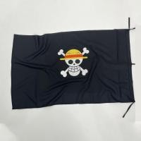 ราคา ธงโจรสลัด Wanpis One Pice One Peace Luffy One Piece Skull อะนิเมะผ้าซาติน (27939496422)