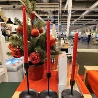 ราคา เทียนแท่งสีแดง 8 ชิ้น 25 ซม. อิเกีย อีเกีย Ikea เทียนคริสต์มาส VINTERFINT (24873482530)