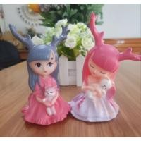 ราคา ตุ๊กตา PVC ตุ๊กตา สาวน้อยแสนสวย สาวน้อยเขากวาง แต่งบ้านภายนอกภายใน จัดหน้าเค้กจัดสวนถาด (17186803319)