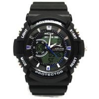 ราคา US SUBMARINE(ของแท้) นาฬิกาข้อมือผู้ชายสปอร์ต 2 ระบบ สายเรซิน MN.TP3147M - BB ประกัน 6 เดือน (140337725)