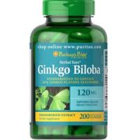 ราคา (แอร์หิ้ว แท้เมกา) Puritan’s Pride Ginkgo Biloba Standardized Extract 120 mg / 200 Capsules (2501210953)