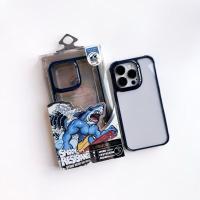 ราคา พร้อมส่งในไทยE7S5 สำหรับ iPhone case เคสไอโฟน เคสหมาป่า LEEU Design เคสใสขอบสี เคสขอบสี เคสขอบม่วง 14Pro,14Promax (42157899988)