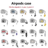 ราคา สําหรับ Airpods 4 ANC กรณีแฟชั่นโลหะเงิน matt airpods 1 2 3 4 pro 2 ฝาครอบ Superman Batman Kaws Bearbrick Zoro Luffy การ์ตูน Pikachu Doraemon Coca Cola Pepsi (26988798456)