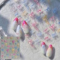 ราคา สติ๊กเกอร์ติดเล็บโบว์ริบบิ้น สติ๊กเกอร์ติดเล็บโบว์ริบบิ้นสุดน่ารัก (43555958287)