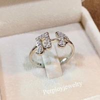 ราคา PerployJewelry แหวนเพชรแท้ชุบทองคำขาวฝัง cz (4438433910)