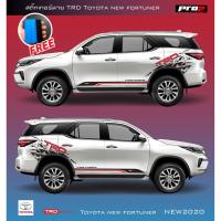ราคา Sticker สติ๊กเกอร์ลายสาดโคลน สติ๊กเกอร์แต่งรถ TRD sportivo all new toyota fortuner (7442833164)