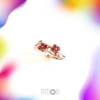 ราคา แหวนเงินแท้ 925 ฝังพลอยโกเมน (Garnet) และพลอยกรีนแซฟไฟร์ (Green Sapphire) (23967596226)