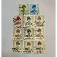 ราคา แสตมป์ 11 ดวง พระรูป ร9 ชุด8 ราคาดวง 0.5,1,2,3,4,5,6,7,8,9,10 บาท ผ่านการใช้งาน (25837378880)