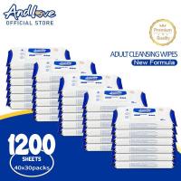 ราคา Andlove Wipes เซอร์เทนตี้ไวพ์ ผ้าเช็ดทำความสะอาดผิวสำหรับผู้ใหญ่ (40 pcs x 30 pack) (26336400029)