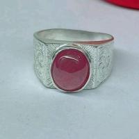 ราคา แหวนเงินแท้ทับทิมแท้ลายไทย เงินแท้ 92.5% (22244030086)