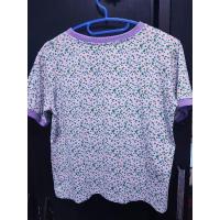 ราคา เสื้อยืดลายดอก สีม่วงพาสเทล (21991683938)