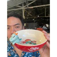 ราคา ชามเซรามิค ชามมังกร ทรงกลมเตี้ย สไตลจีน ลายมังกร ขนาด 6x2 นิ้ว ออกใบกำกับภาษีได้ รหัส 231067 (29765023072)