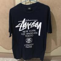 ราคา เสื้อยืดแบรนด์เนมมือสองของแท้ Stussy สีกรม (1042609712)