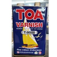 ราคา น้ำยาเคลือบไม้ TOA วานิชเงา T-9500 เงา สำหรับภายนอก ขนาดแกลลอน สีทาไม้ สีเคลือบไม้ เคลือบเงา (27821818692)