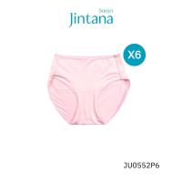 ราคา (แพ็ก6ชิ้น)Jintana กางเกงชั้นใน จินตนา รุ่น Basic รหัส JU0552P6 (ทรงเต็มตัว) เนื้อผ้านิ่มพิเศษ ใส่สบาย ระบายอากาศ (41367912507)