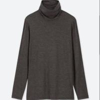 ราคา เสื้อยืด Heattech คอเต่า ไซส์ L แขนยาว uniqlo original (6682179510)