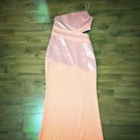 ราคา ชุดราตรี Size S สีโอรส ใส่ไปงานแต่งครั้งเดียวค่ะ (1960439419)